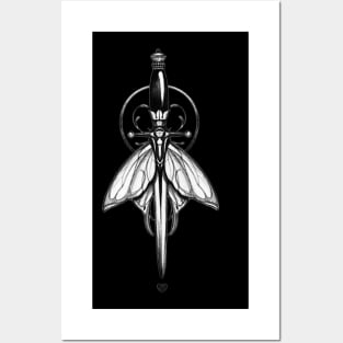 knife butterfly Posters and Art